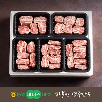 작심밀도 [냉동][농협영주한우]정성드림 실속 찜갈비세트1호 / 2.5kg