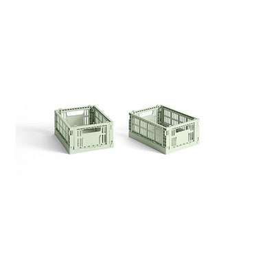 HAY 헤이 HAY Colour Crate Mini (Set of 2) 헤이 컬러 크레이트 미니 민트