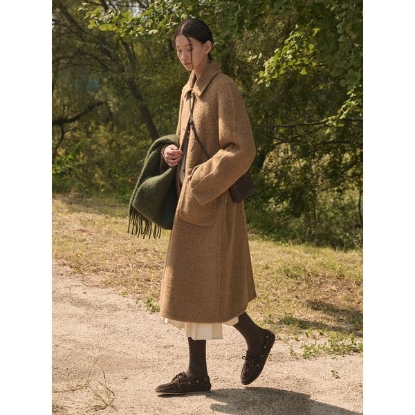 ALBA ALPACA TOGGLE LONG HAND COAT_CAMEL