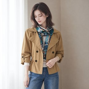 더블 버튼 스트링 숏 트렌치 자켓_T2603JK017A