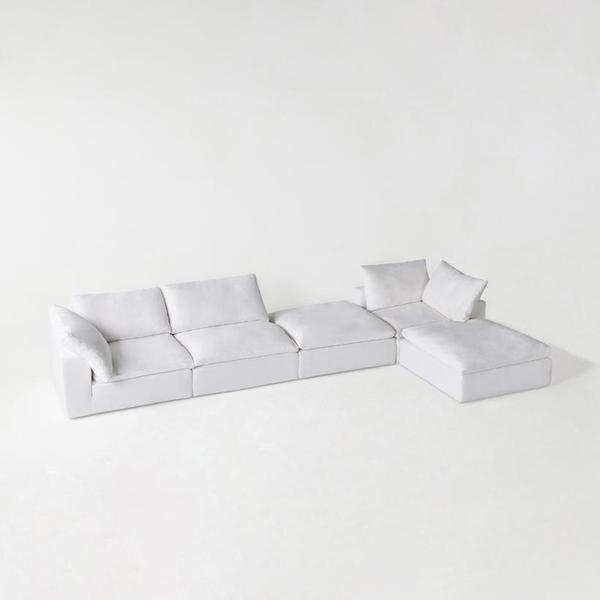 캄포럭스 소파 카우치확장형_화이트