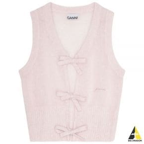 24FW PINK MOHAIR TIE STRING VEST (K2268 395) (모헤어 타이 스트링 베스트) 96079347