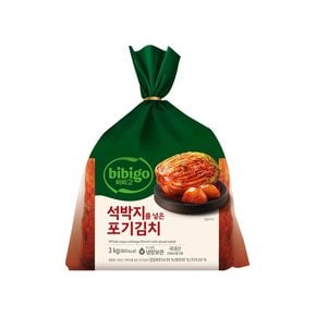 비비고 석박지를 넣은 포기김치 3kg x1개