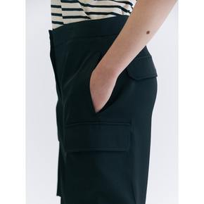 [정상가189,000원] Silky Cargo Pants  Black (WE3621T225)