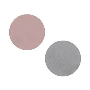 린드 누포 더블-사이디드 원형 코스터 1 pcs pink-light grey