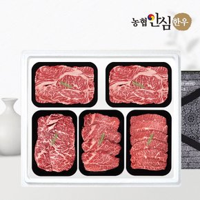 [G][농협안심한우] 1등급 한우 선물세트 구이3호 2kg (등/등/채/안/특)