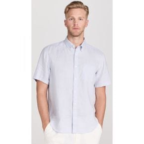 4972767 Club Monaco Short Sleeve Slim Linen Shirt