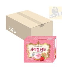 크라운산도 딸기크림치즈 161g x 12ea 한박스