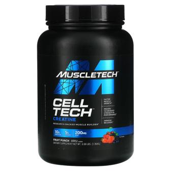  미국직구 MuscleTech 머슬테크 셀 테크 크레아틴 후루츠 펀치 1.36kg