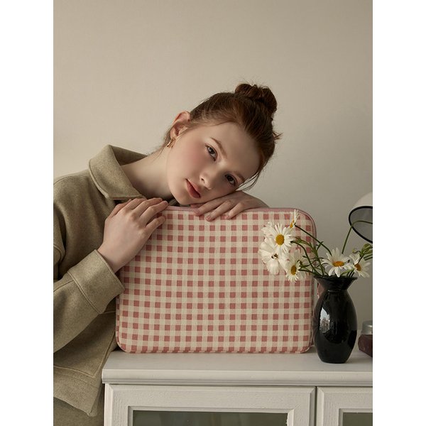 멜로우 체크 아이패드 파우치 11인치/13인치