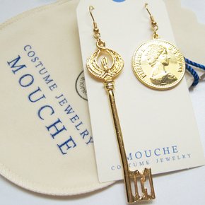 Key & Coin Earring