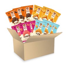 스낵24 농심 빵부장 버라이어티팩 12봉 (마늘빵 3봉 + 소금빵 3봉 + 초코빵 3봉 + 라즈베리빵 3봉)