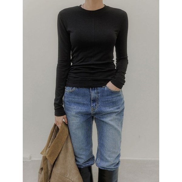 블리스 기모 라인 티셔츠