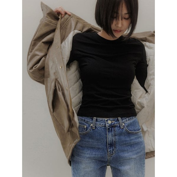 블리스 기모 라인 티셔츠