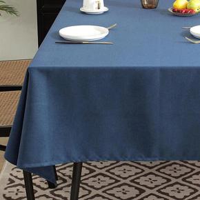린넨 방수 예쁜 식탁 테이블 보 커버 2인용 네이비