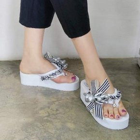 Cuty doll 6cm wedge flip flop_KM16s399