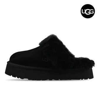 UGG 어그 여성 디스케트 여성 겨울 방한 플랫폼 양털 슬리퍼 1122550-BLK