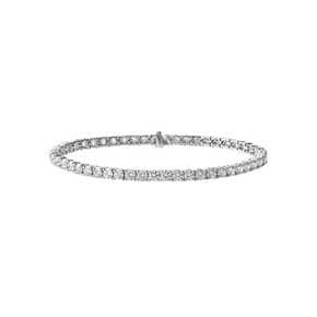 14K 랩다이아몬드 4프롱 테니스 팔찌 0.1ct