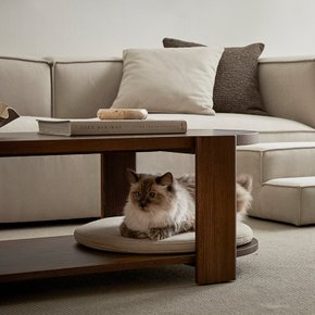 몽스 펫 원형쿠션_아이보리_