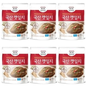 종가 국산 깻잎지 150g x 6개 맛있는 반찬 식사 혼밥 간편한 요리 가정