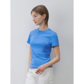 Plain cotton t-shirt (Blue)