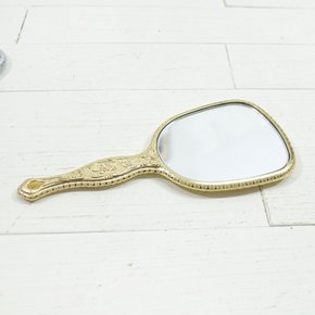 공주거울 타원 소 휴대용 화장 손거울 미러