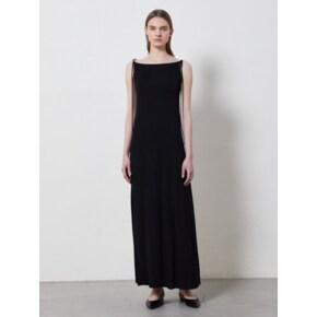 FLUID MAXI LONG DRESS_BLACK