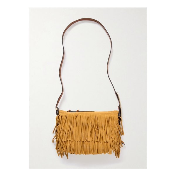 레이덴 미니 프린지 스웨이드 숄더 백 샌드 1647597349483265