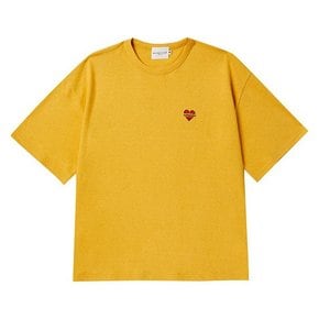 NOMANTIC SILKY OVERFIT 1/2 T-SHIRTS YELLOW[A]