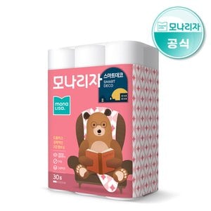 모나리자 스마트데코 3겹 27M 30롤 1팩 화장지