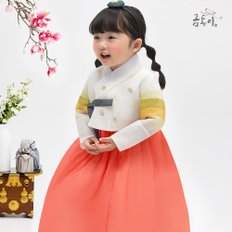 AW103 여나뭇잎금박  아동한복 여아한복