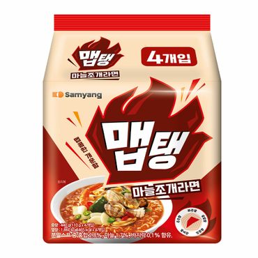 삼양 맵탱 마늘조개라면 110g 4봉