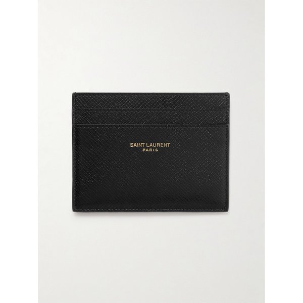 로고 프린트 업사이클드 크로스그레인 가죽 카드지갑 1647597320698918