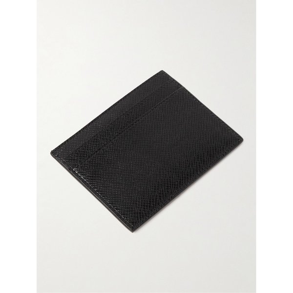 로고 프린트 업사이클드 크로스그레인 가죽 카드지갑 1647597320698918