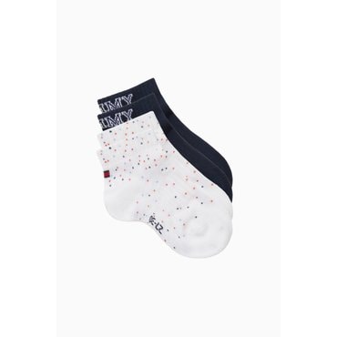 타미힐피거키즈 25년 S/S         T42F1ACK120BT1         멀티 컬러 쿼터 삭스 2P