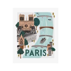 [Rifle Paper Co.] Paris World Traveler Art Print 3 size