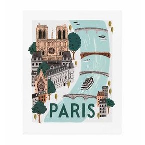 [Rifle Paper Co.] Paris World Traveler Art Print 3 size