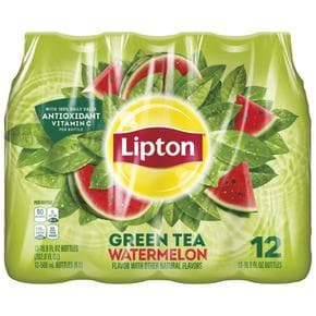 [해외직구] Lipton 립톤 수박맛 그린티 음료 보틀 500ml 12입