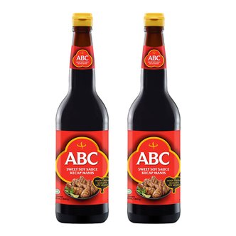  ABC 에이비씨 스위트 소이 소스 케챱 마니스 620ml 2개 Kecap Manis Sweet Soy Sauce