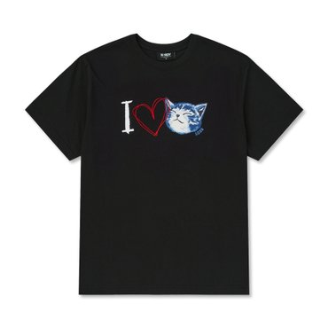 널디 아이 러브 네로 반팔 티셔츠 블랙 PNEU25ST2601