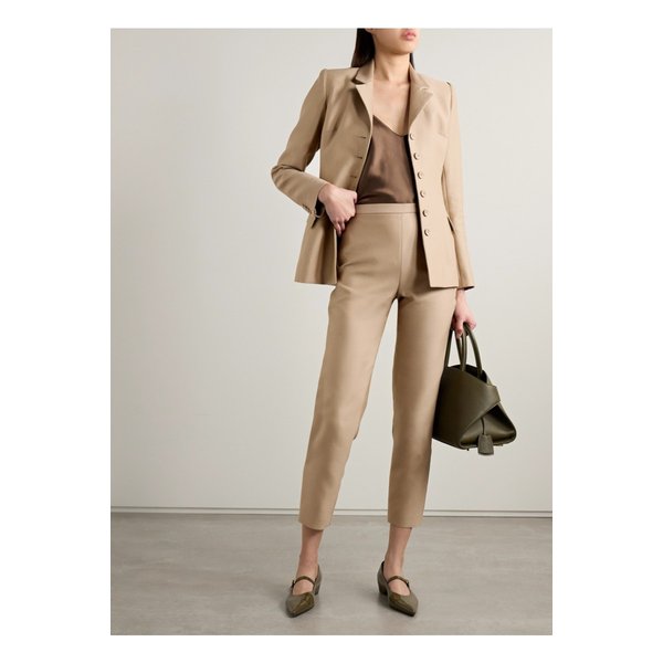 살롱 1884 모로 코튼 실크 블렌드 베이지 블레이저 1647597357236693