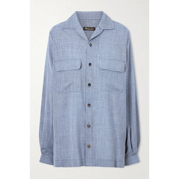 이다 울 실크 리넨 블렌드 셔츠 46376663162953760