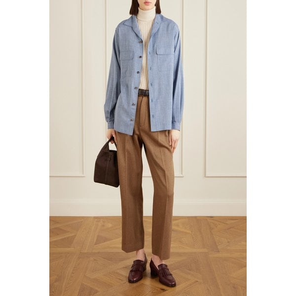 이다 울 실크 리넨 블렌드 셔츠 46376663162953760