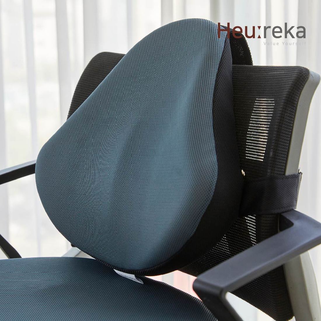 휴레카 의자 등쿠션 자세교정 허리받침 허리받침대 등받이쿠션, 믿고 사는 즐거움 SSG.COM