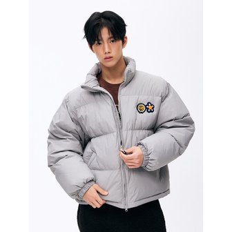 미스터차일드 더블로고 패딩 그레이
