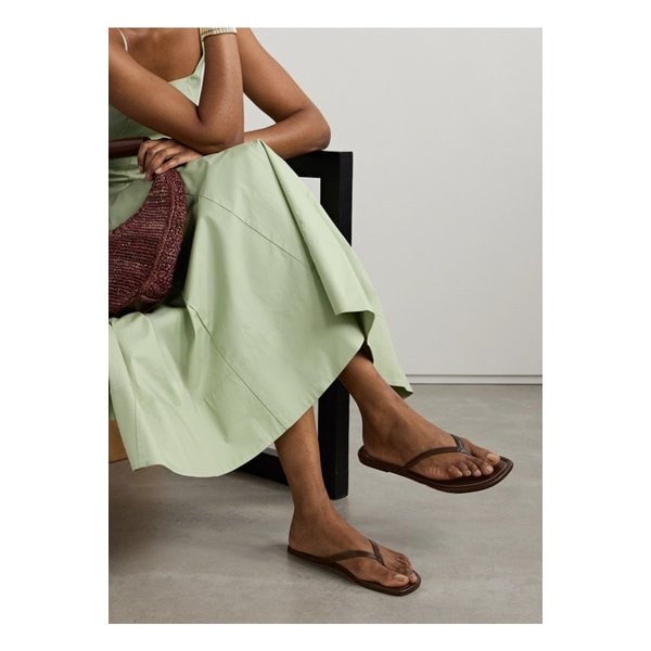 스타우드 프레자 가죽 플립플랍 다크 브라운 1647597358640016