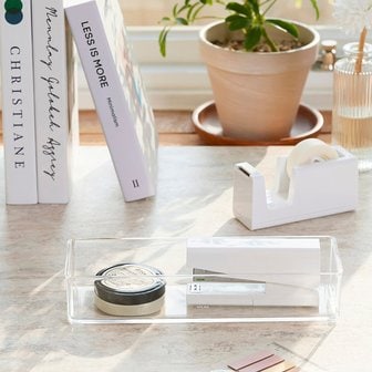 JAJU 투명 깔끔 아크릴 수납함 24.6x8.2x5cm J52N903106000