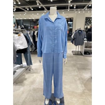 Calvin Klein Underwear [파주점] [CK언더웨어] 여성 울트라 소프트 모달 블렌드 플란넬 롱슬리브 셔츠 팬츠 세트 QS7476/QS7478