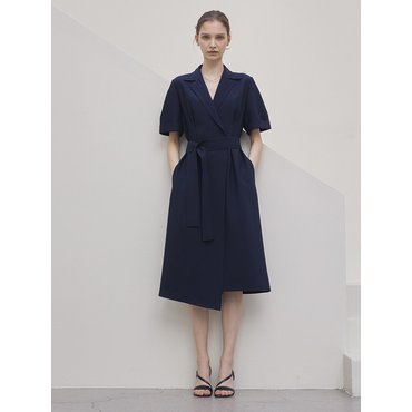 드팜므 CLOUD OPEN DRESS NAVY