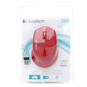 Logitech 로지텍 무선마우스(M280 레드)